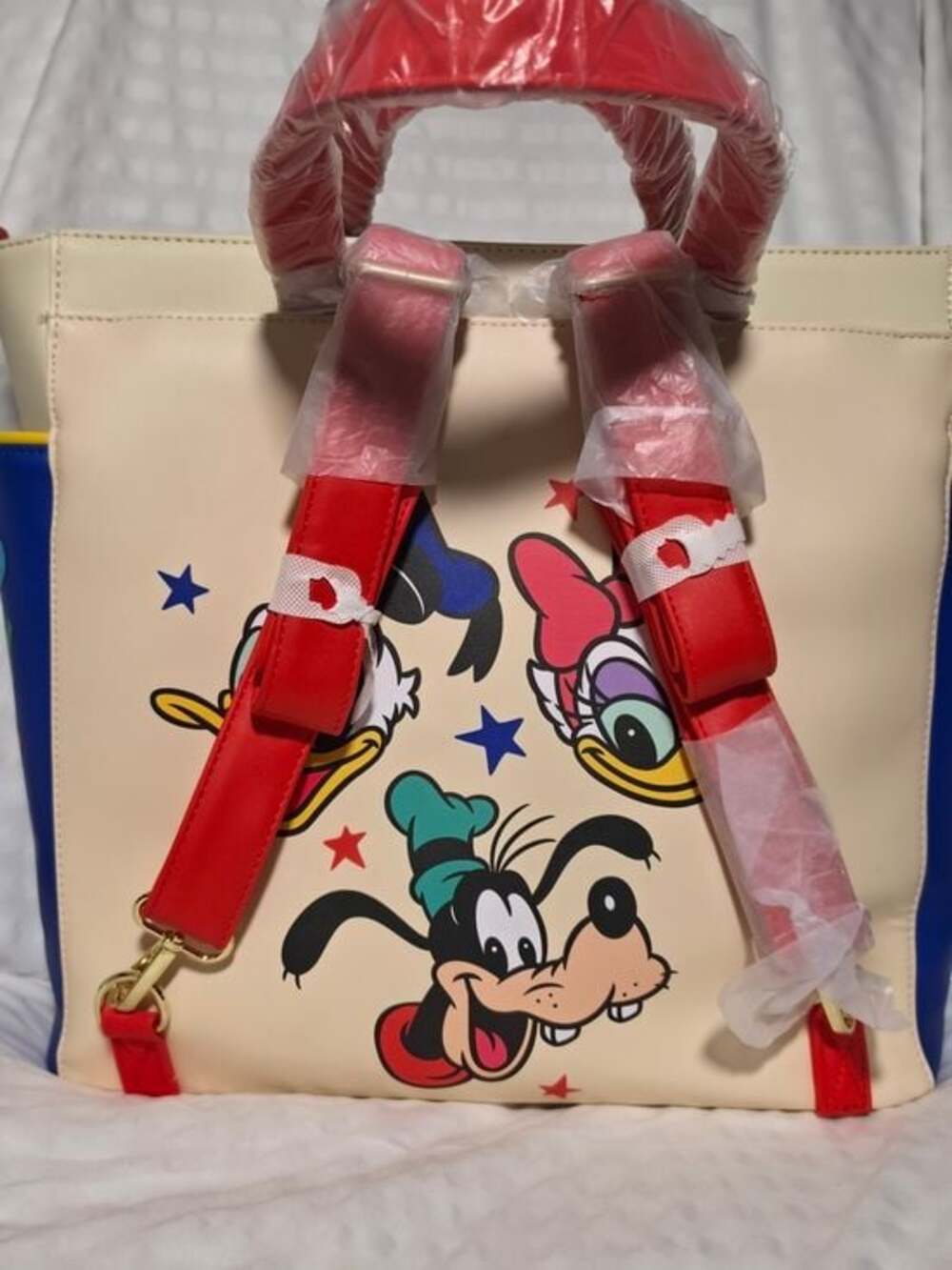 NWT Loungefly Disney Mickey & Friends Convertible Backpack & Tote - Picture 4 of 7